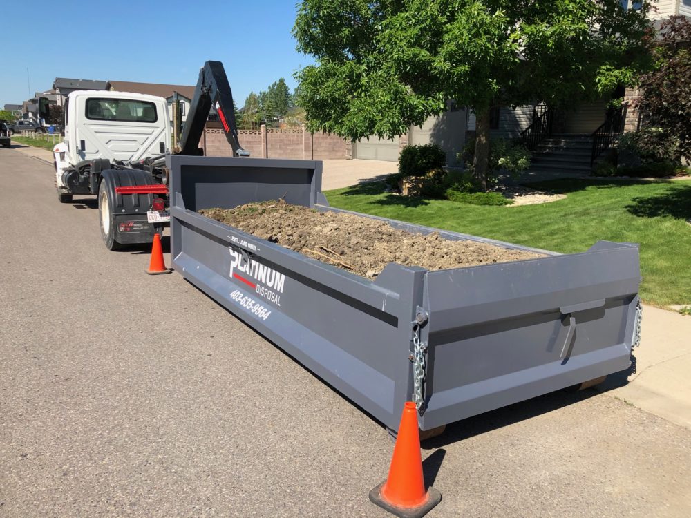 Concrete Disposal Bin Dirt Removal